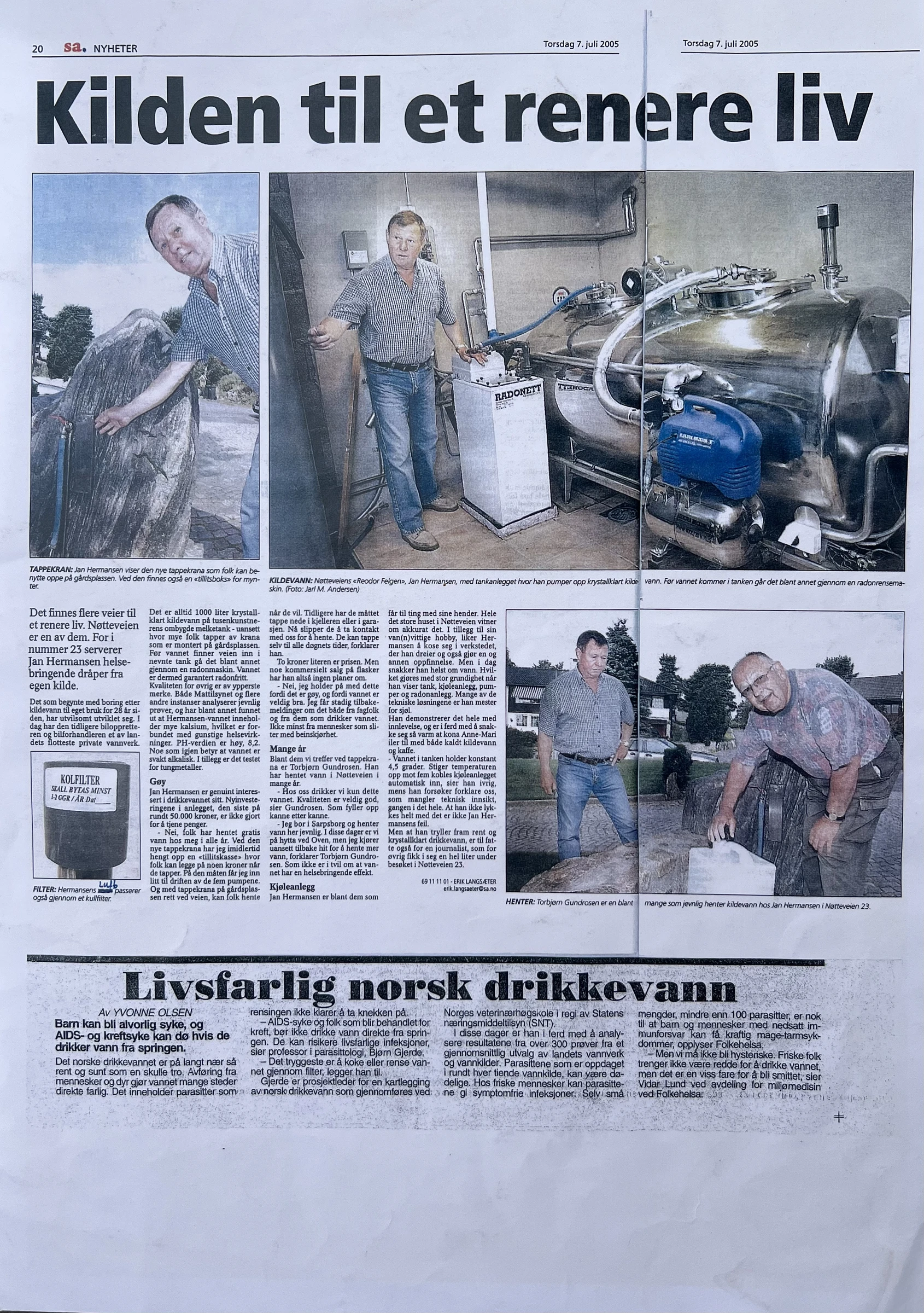 Kilde til et renere liv · artikkel