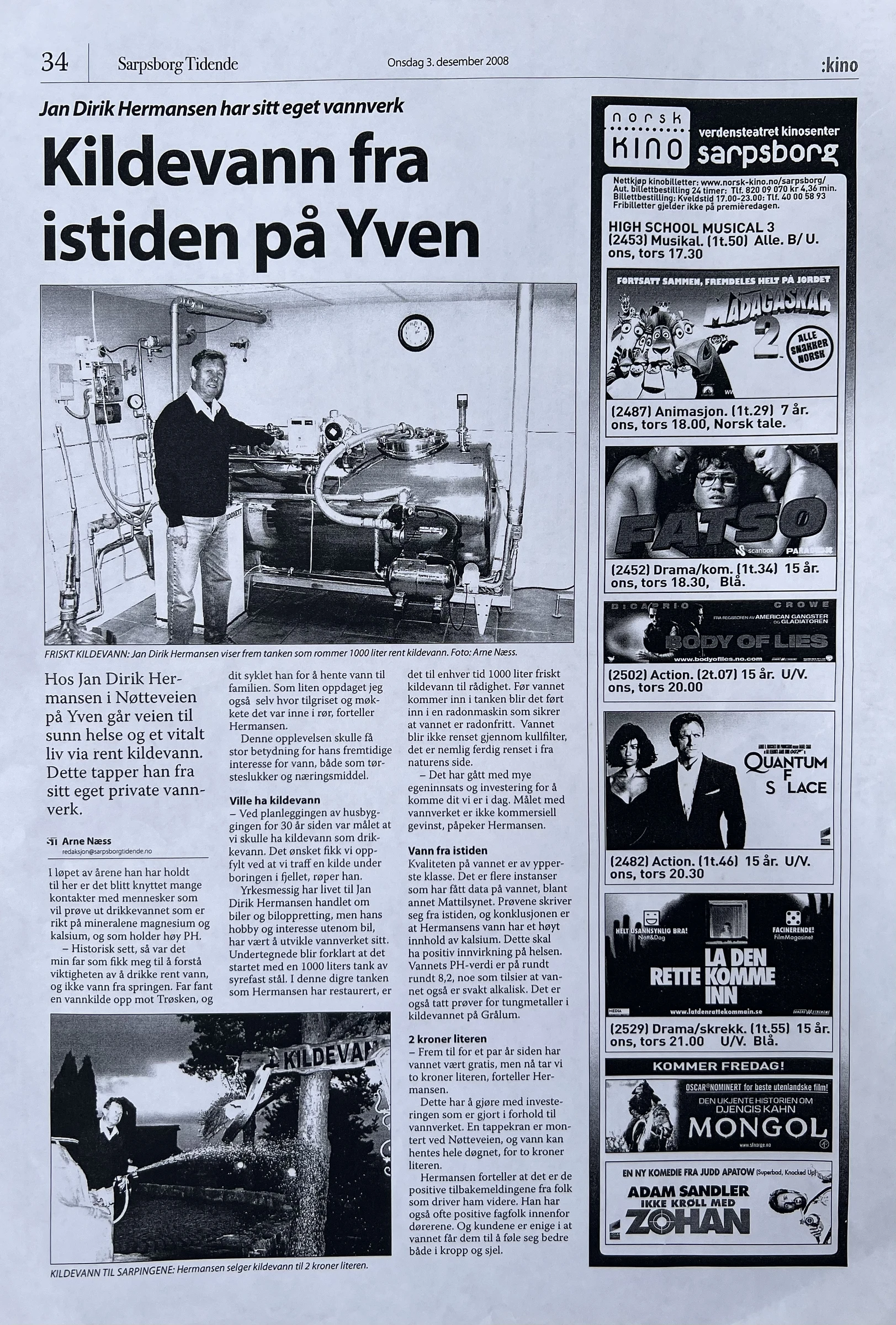 Kildevann fra istiden på Yven